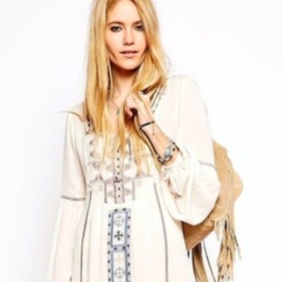 Free People Desert Winds Embroidered Boho Maxi Dress - Picture 16 of 16